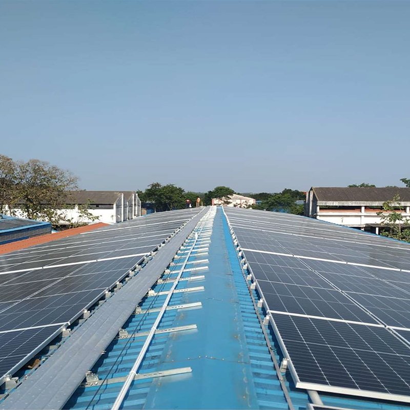 Commercial solar installation project